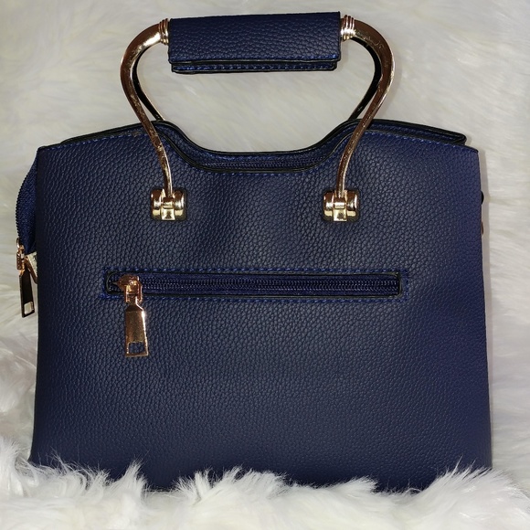 Faux Leather Bag Purple NWOT - Picture 2 of 5